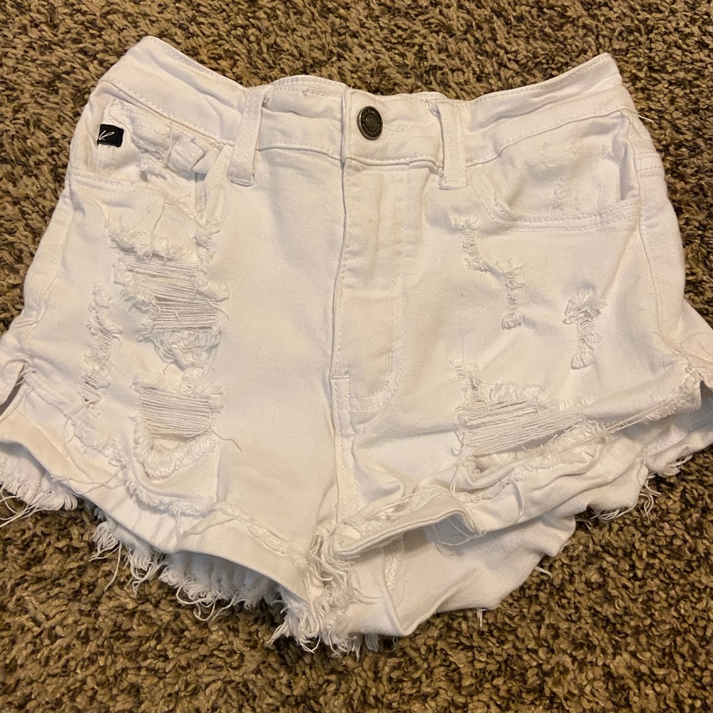 White shorts and denim shorts